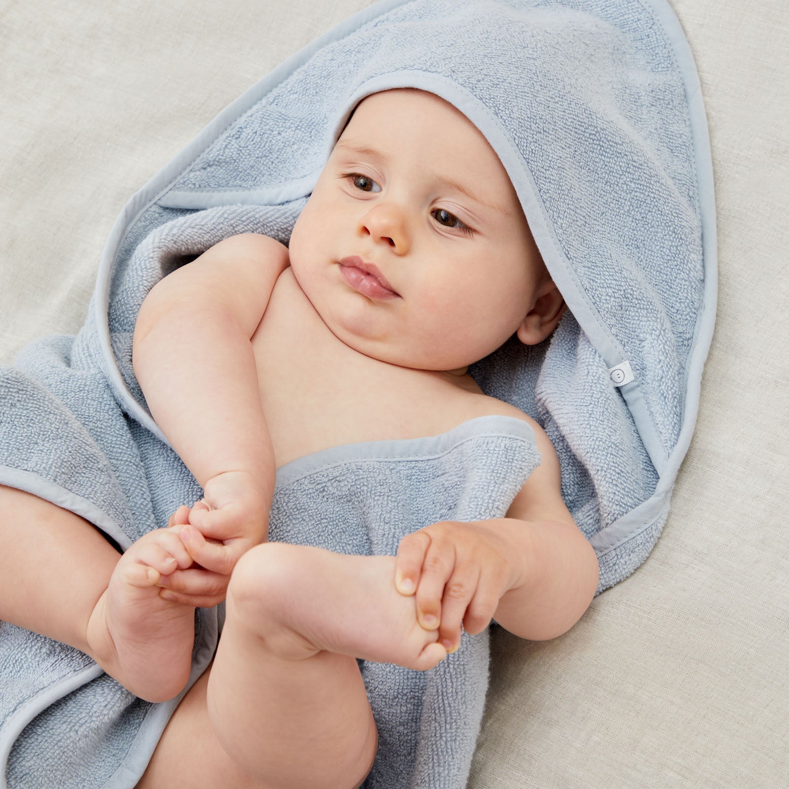 Baby Hooded Bath Towel - Blue