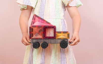 CONNETIX Magnetic Tiles Pastel Transport Pack, -50 Pcs
