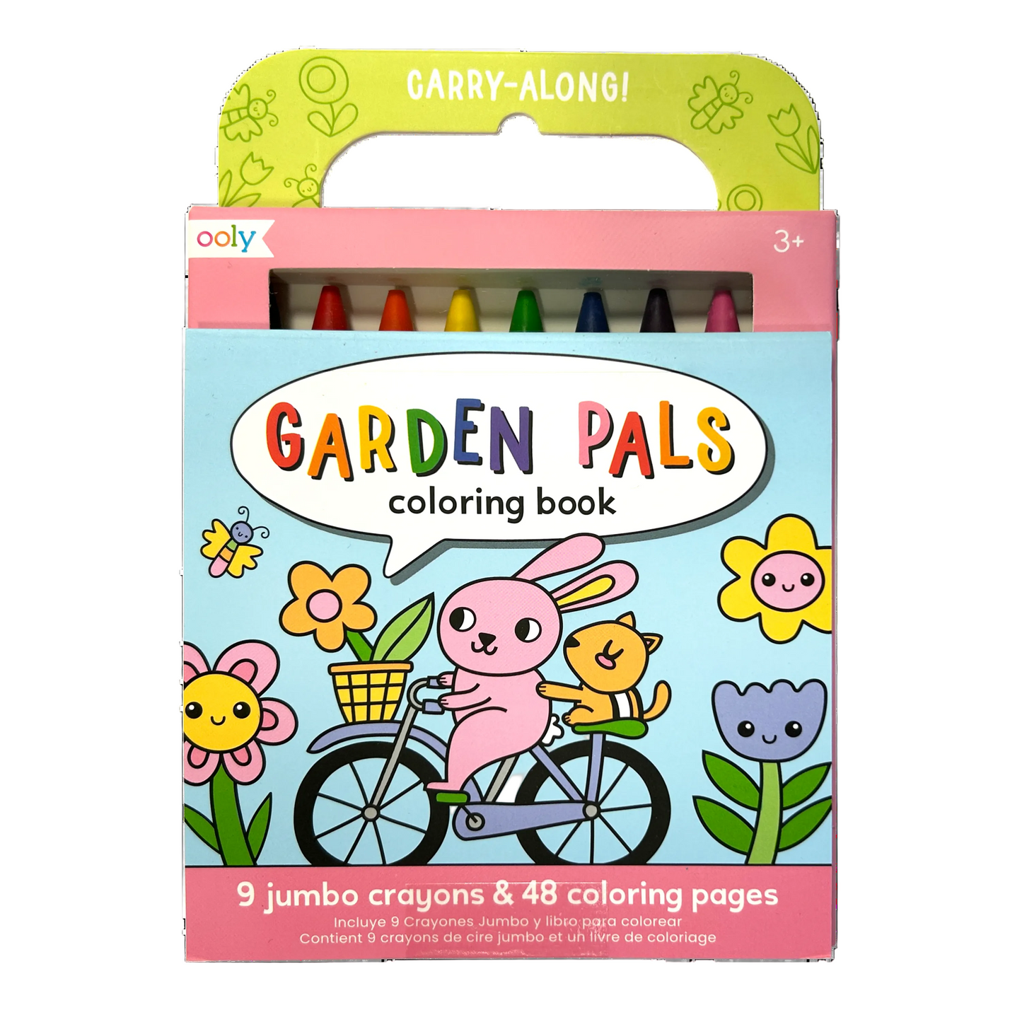 Carry Along! Coloring Book and Crayon Set - Garden Pals