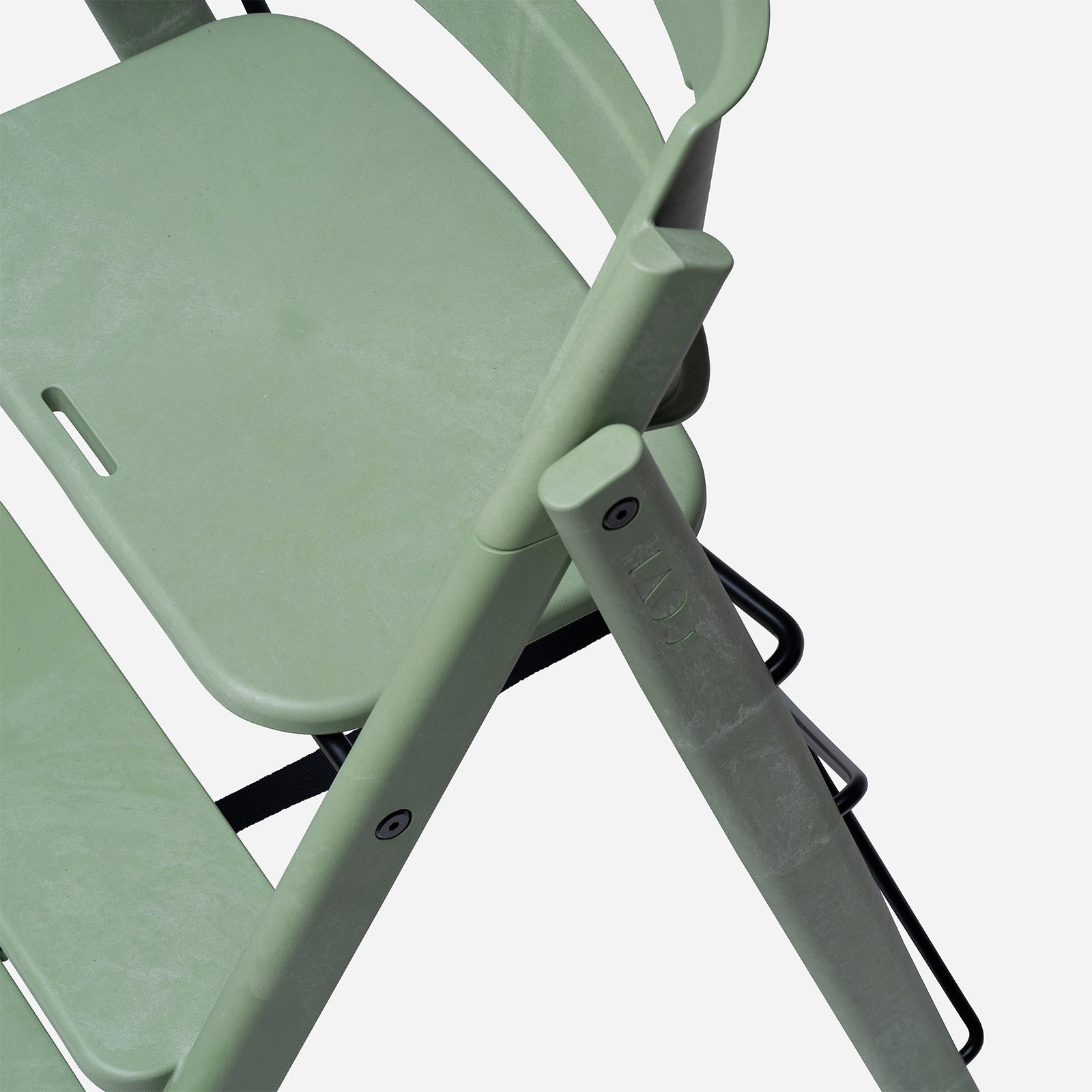 KAOS Klapp Recycled High Chair - Mineral Green