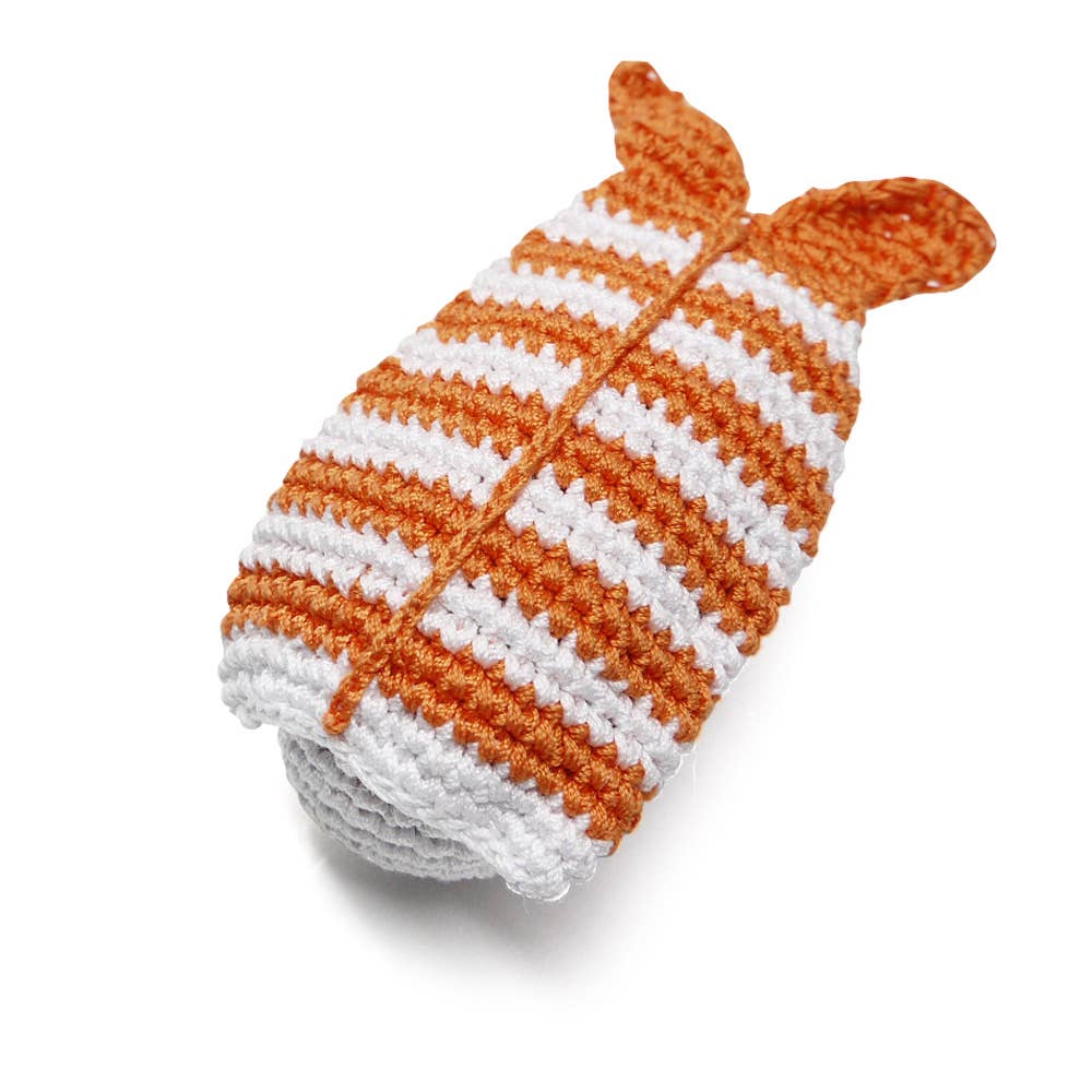 Dogo Pet - Crochet Toy - Shrimp Sushi