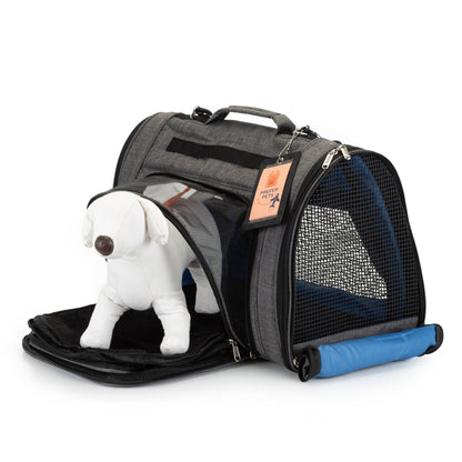 Prefer Pets Travel Gear - Hideaway Backpack - Expandable Black