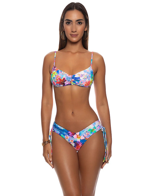 Ruched Tank Bra-Drawstring Side Bikini