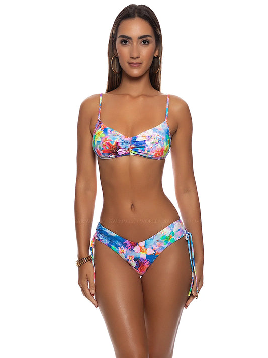Ruched Tank Bra-Drawstring Side Bikini