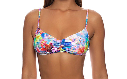 Ruched Tank Bra-Drawstring Side Bikini
