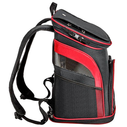 Katziela - Pet Carrier Voyager Backpack For Dogs and Cats Red