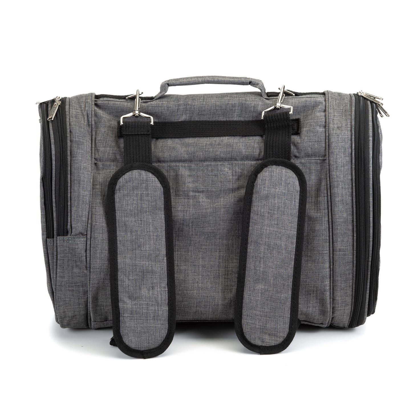 Prefer Pets Travel Gear - Hideaway Backpack - Expandable Black