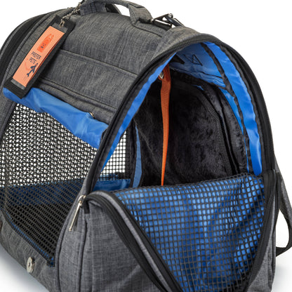Prefer Pets Travel Gear - Hideaway Backpack - Expandable Black