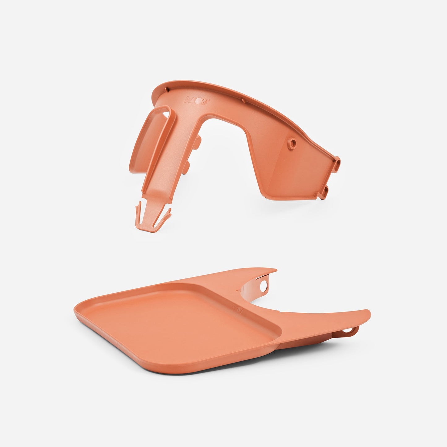 KAOS Klapp Safety Rail & Tray - Terracotta Pink