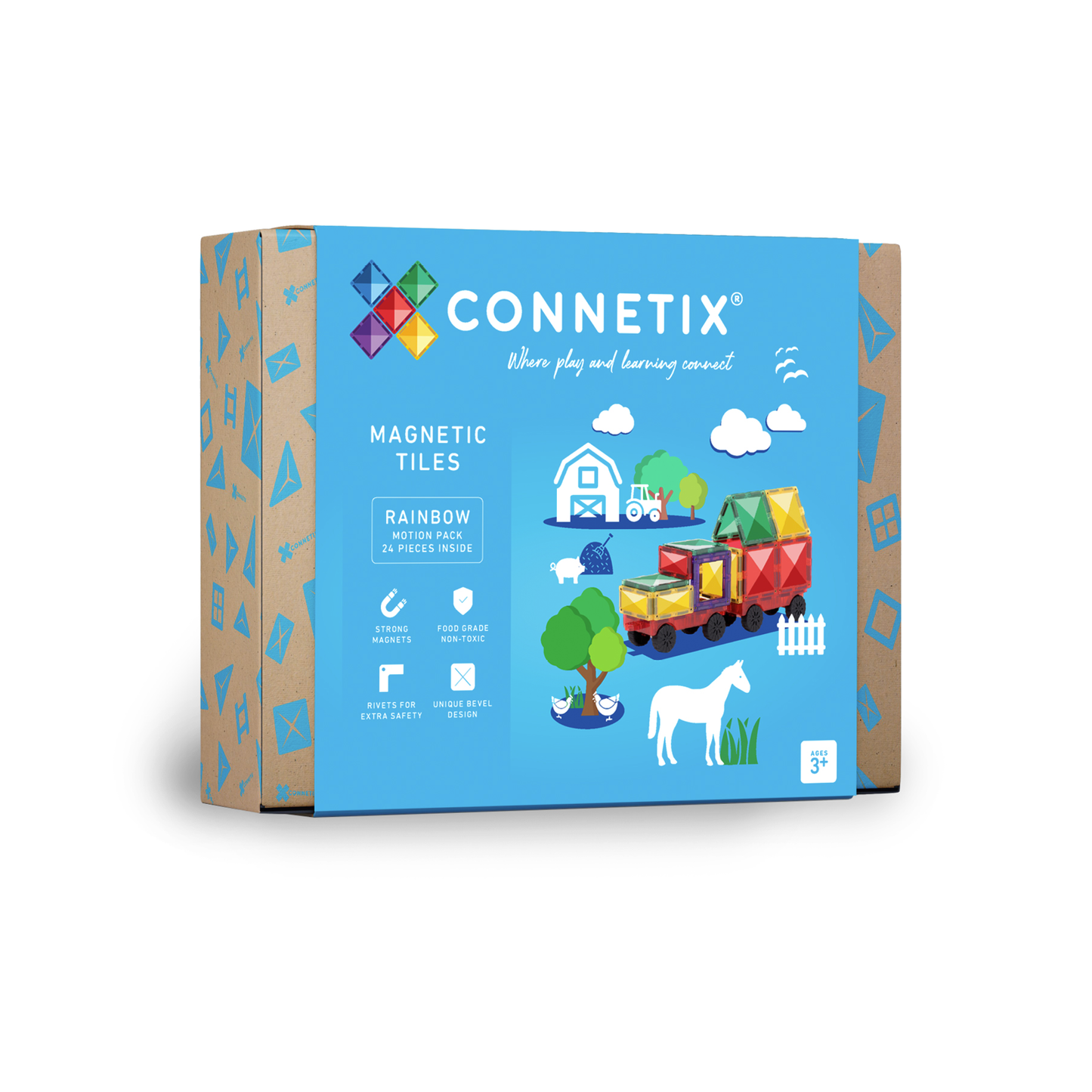 CONNETIX Rainbow Motion Pack - 24 Pieces