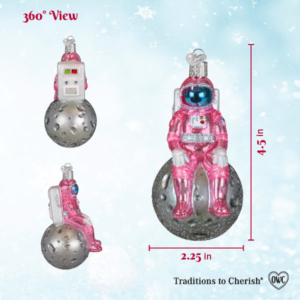 Pink Astronaut Ornament