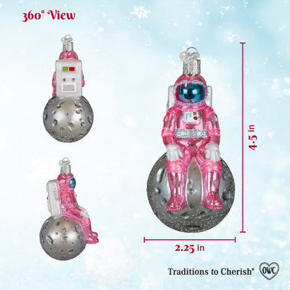 Pink Astronaut Ornament
