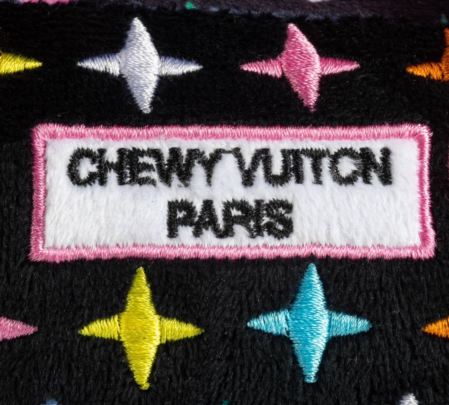 Haute Diggity Dog - Black Monogram Chewy Vuiton Handbag Squeaker Dog Toy