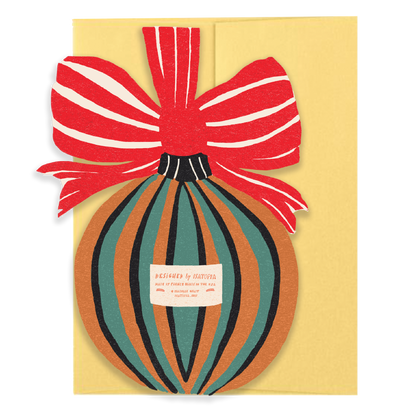 Bauble Die Cut Card - Jingle Bells Collection