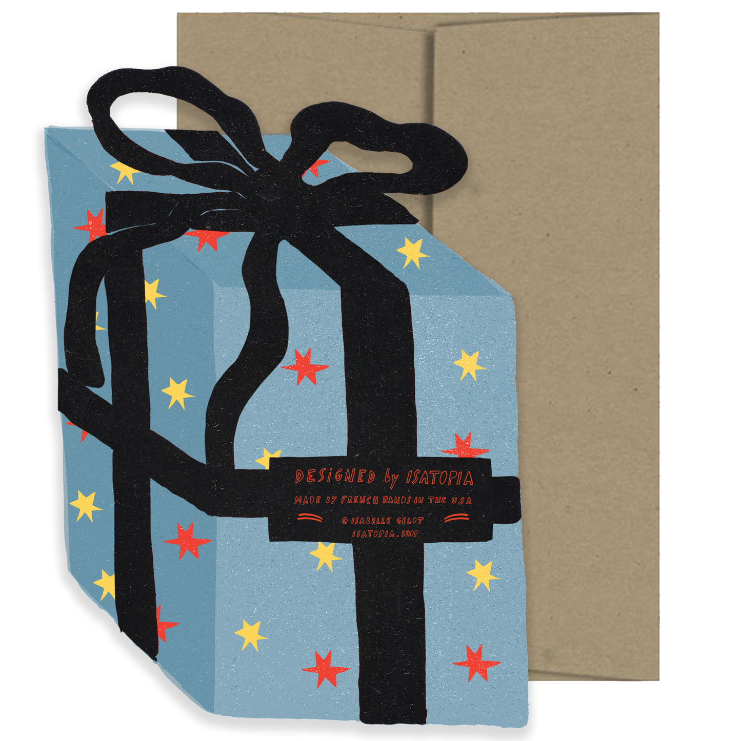 Blue Gift Birthday Collection - Die Cut Card