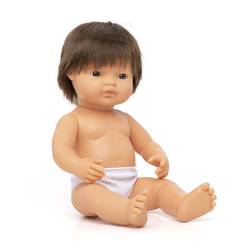 Baby Doll Brunette Boy 15" inch