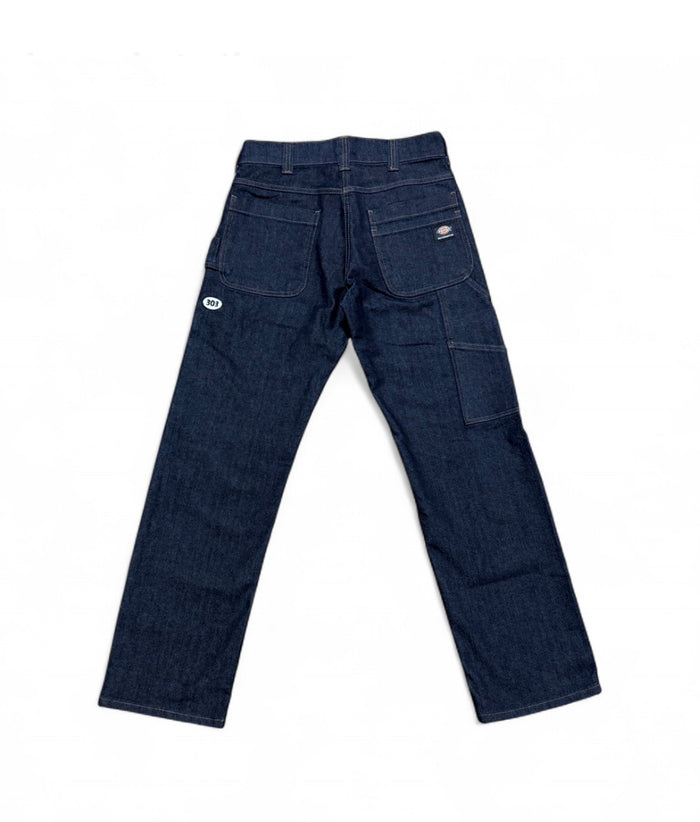 303 Boards - 303 X Dickies Skateboarding 303 Oval Regular Fit Utility Jeans (Rinsed Indigo Blue)