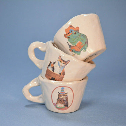 Birthday Cat Espresso Cup