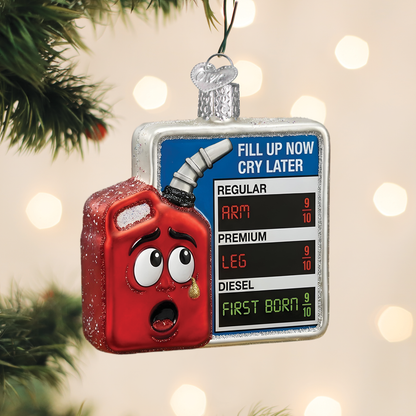 Running On Fumes Ornament