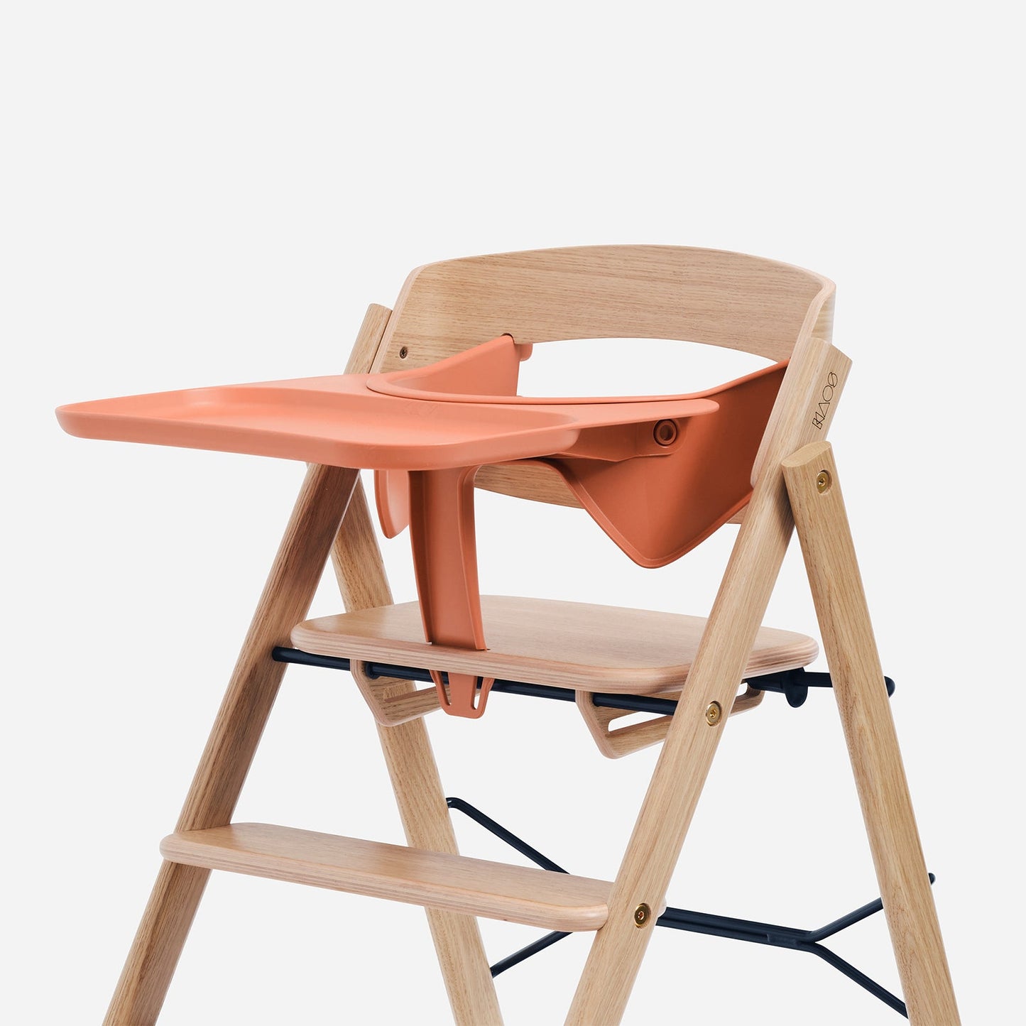 KAOS Klapp Safety Rail & Tray - Terracotta Pink