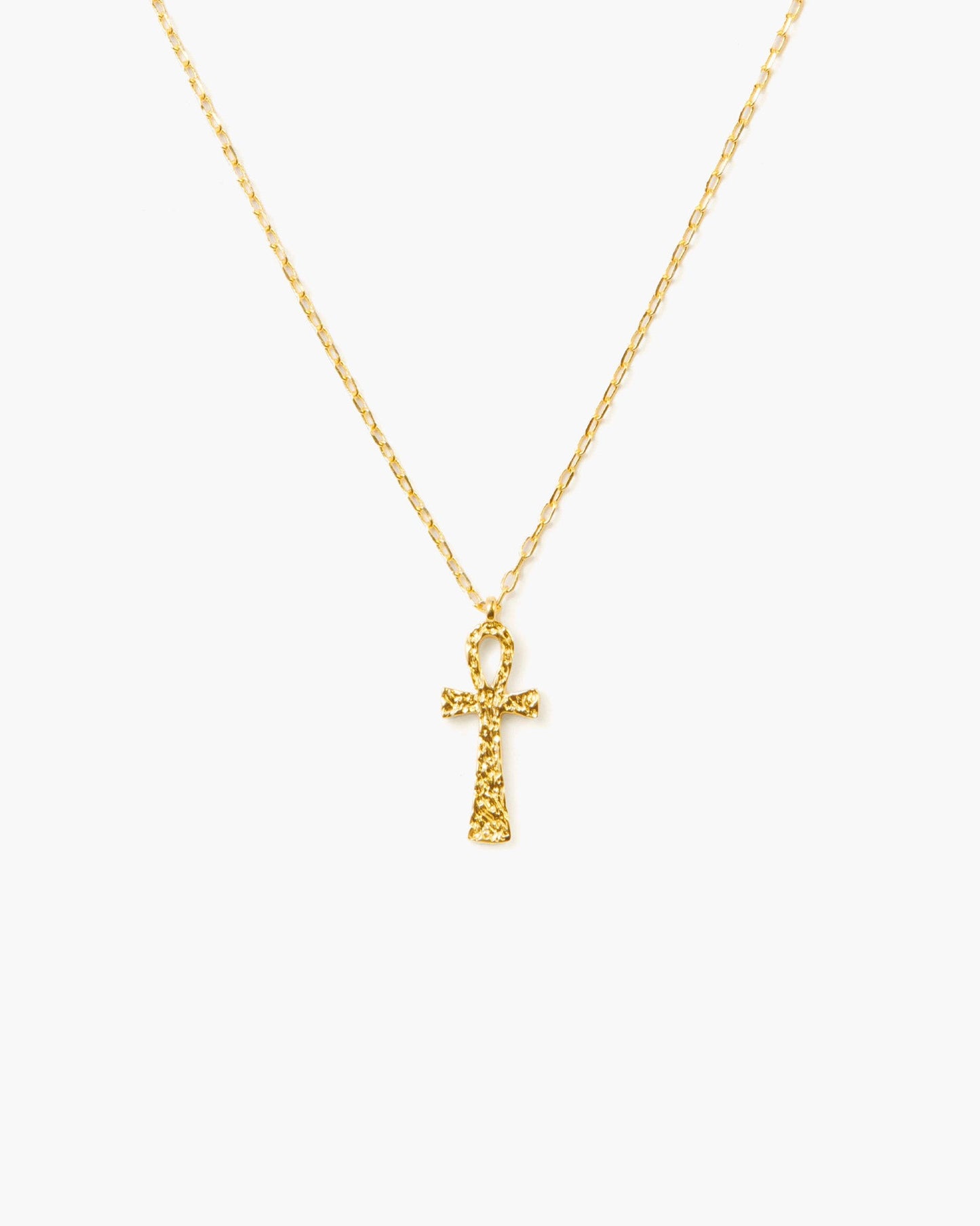 Textured Ankh Necklace