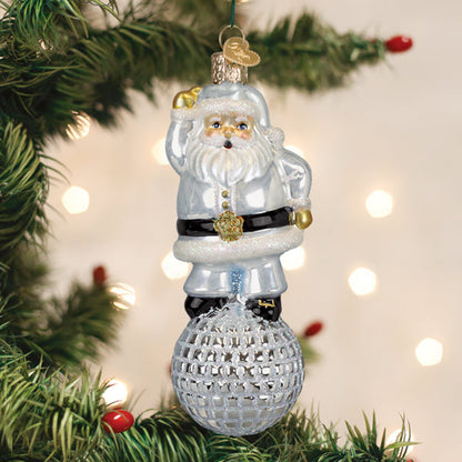 Disco Fever Santa Ornament