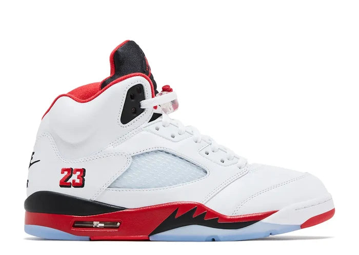 Jordan 5 Retro Fire Red Black Tongue (2025) (WORN)