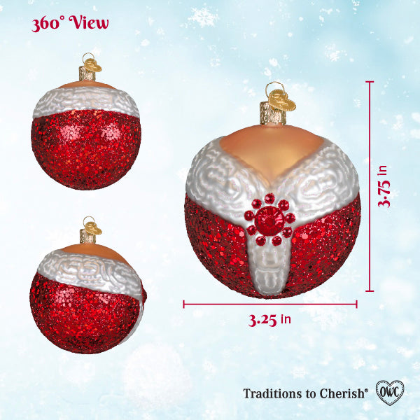 Mrs. Claus Round Ornament