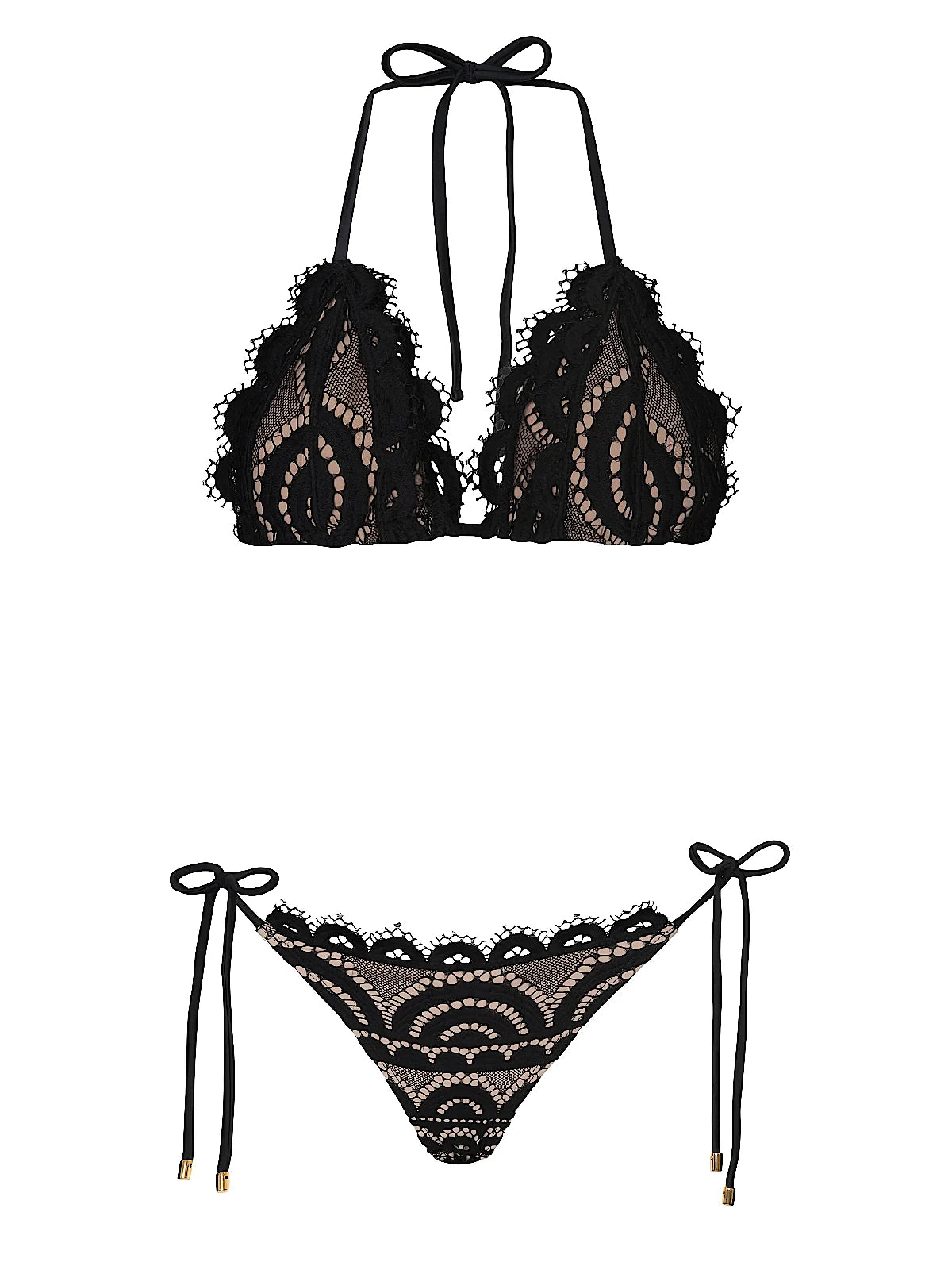 Lace Tri-Lace Tie Bikini