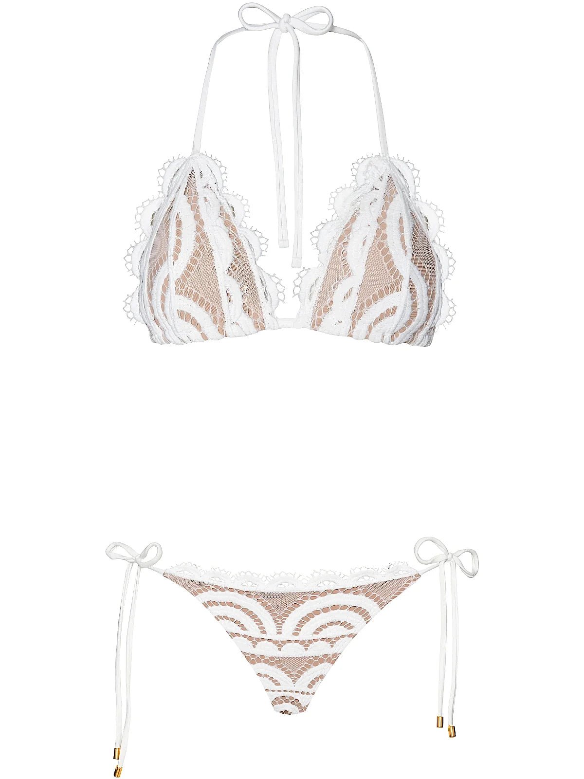 Lace Tri-Lace Tie Bikini