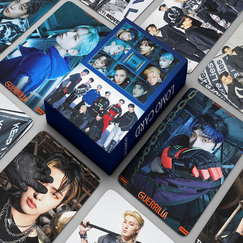 55pcs/set ATEEZ Lomo Cards THE WORLD EP.1 : MOVEMENT Guerrilla Photocards Lomo Cards Set (Fan Goods)
