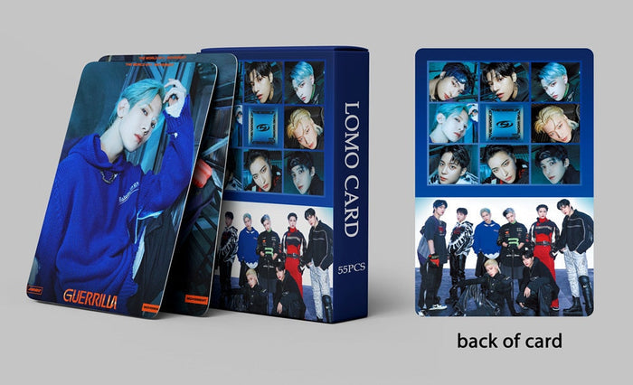55pcs/set ATEEZ Lomo Cards THE WORLD EP.1 : MOVEMENT Guerrilla Photocards Lomo Cards Set (Fan Goods)