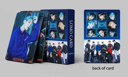 55pcs/set ATEEZ Lomo Cards THE WORLD EP.1 : MOVEMENT Guerrilla Photocards Lomo Cards Set (Fan Goods)