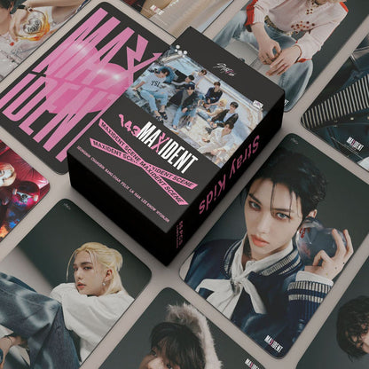 55pcs/set Stray Kids MAXIDENT Photocards Lomo Cards Set (Fan Goods)