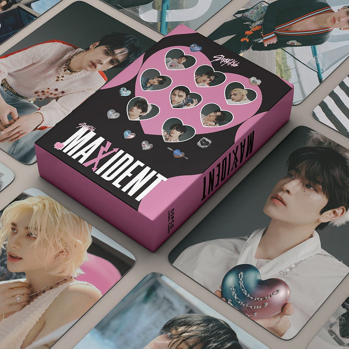 55pcs/set Stray Kids MAXIDENT Photocards Lomo Cards Set (Fan Goods)