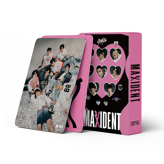 55pcs/set Stray Kids MAXIDENT Photocards Lomo Cards Set (Fan Goods)