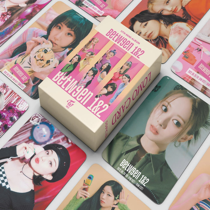55pcs/set TWICE Between 1&2 Photocards Lomo Cards Set (Fan Goods)