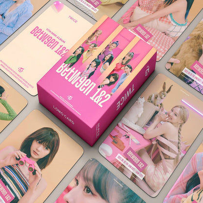 55pcs/set TWICE Between 1&2 Photocards Lomo Cards Set (Fan Goods)