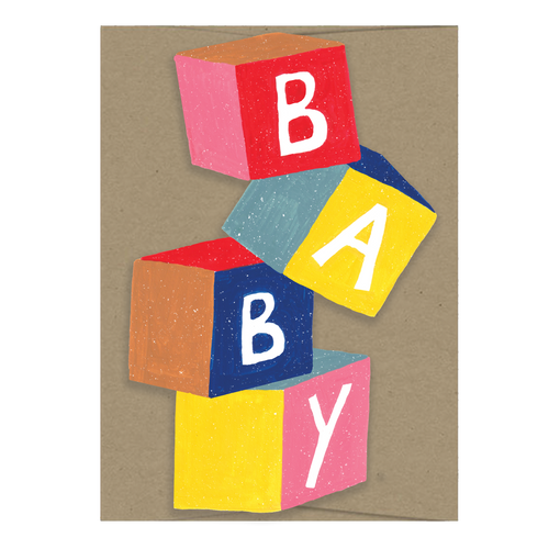 Baby Cubes - Die Cut Card