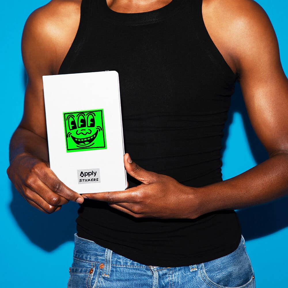 3-Eyed Face - Keith Haring - Die-Cut Sticker