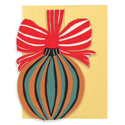 Bauble Die Cut Card - Jingle Bells Collection