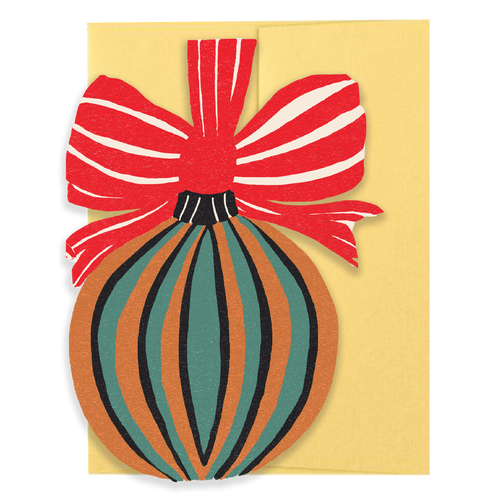 Bauble Die Cut Card - Jingle Bells Collection