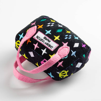 Haute Diggity Dog - Black Monogram Chewy Vuiton Handbag Squeaker Dog Toy