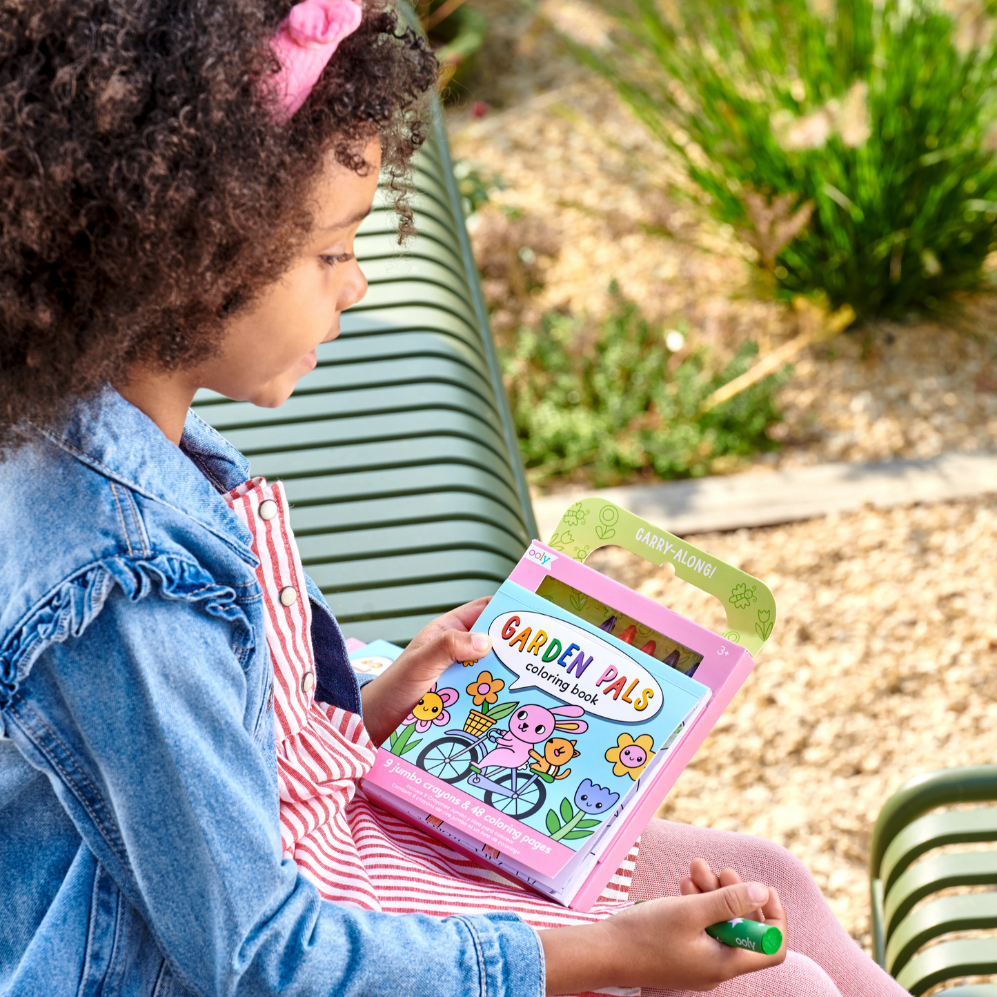 Carry Along! Coloring Book and Crayon Set - Garden Pals