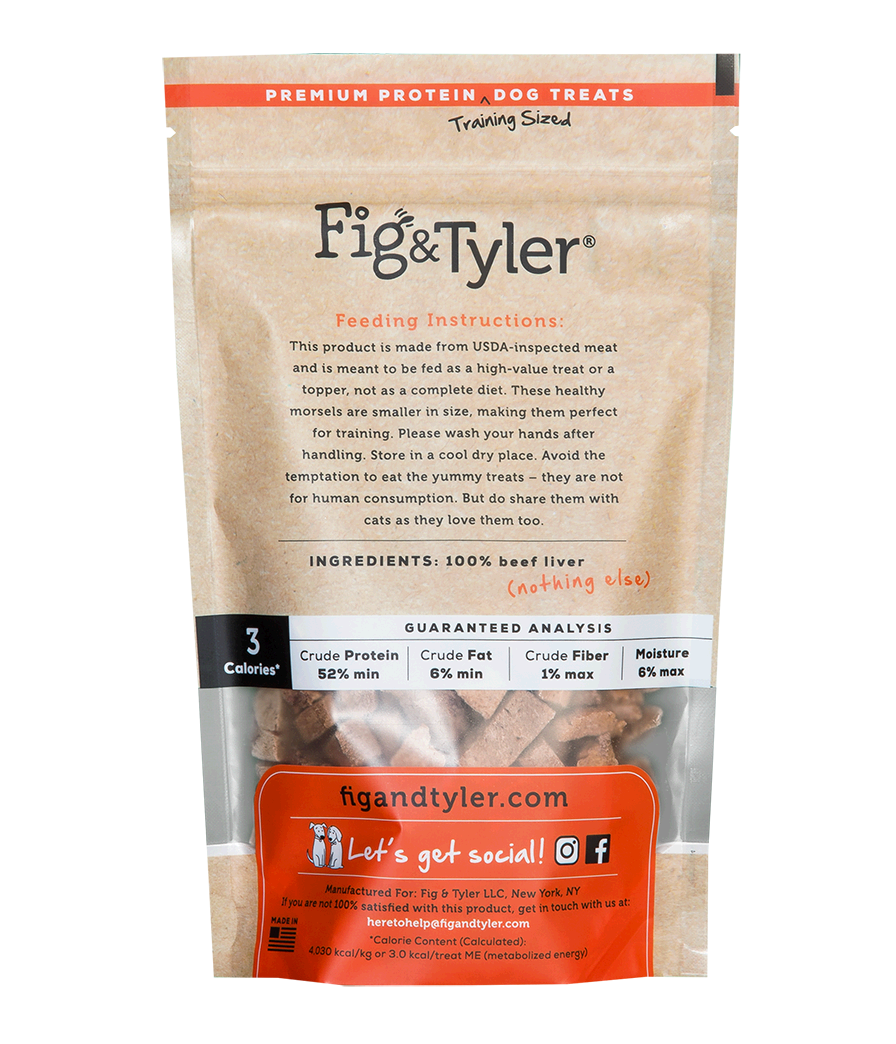 Fig & Tyler - Freeze-Dried Beef Liver Morsels