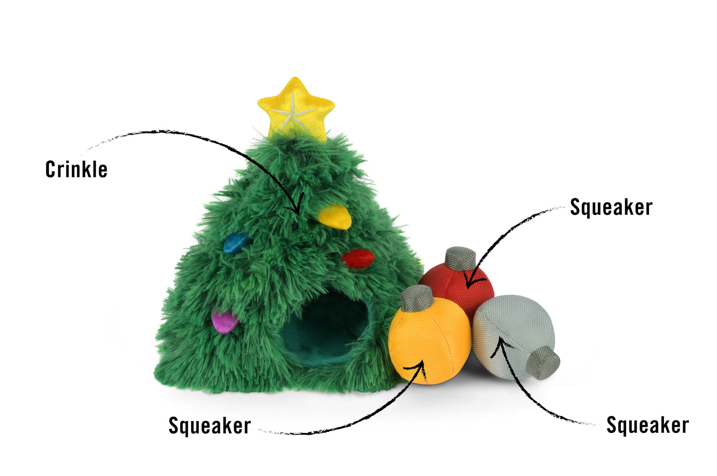 P.L.A.Y. Pet Lifestyle and You - Merry Woofmas - Doglas Fur Pet Toy Set