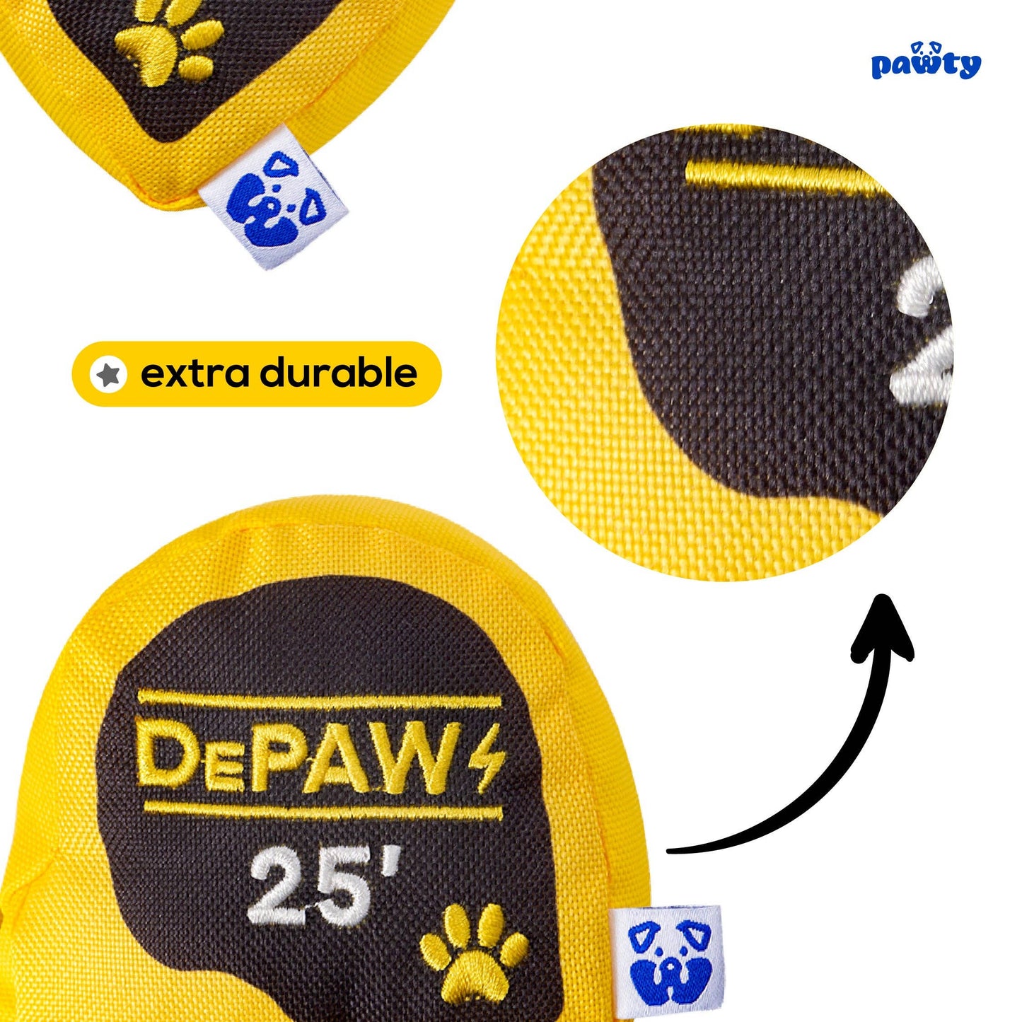 PAWTY Dog Toys - Tape Measurer