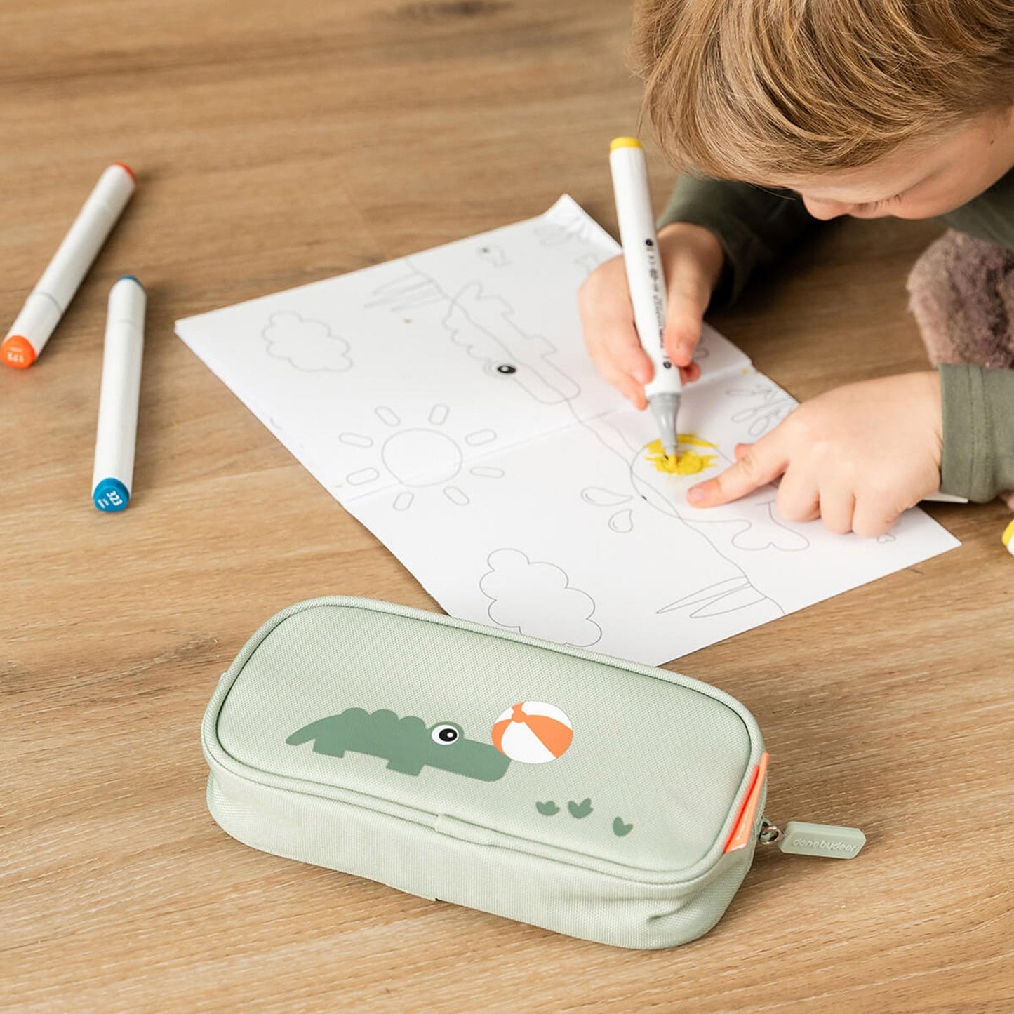 Done by Deer Pencil Case - Playground Green