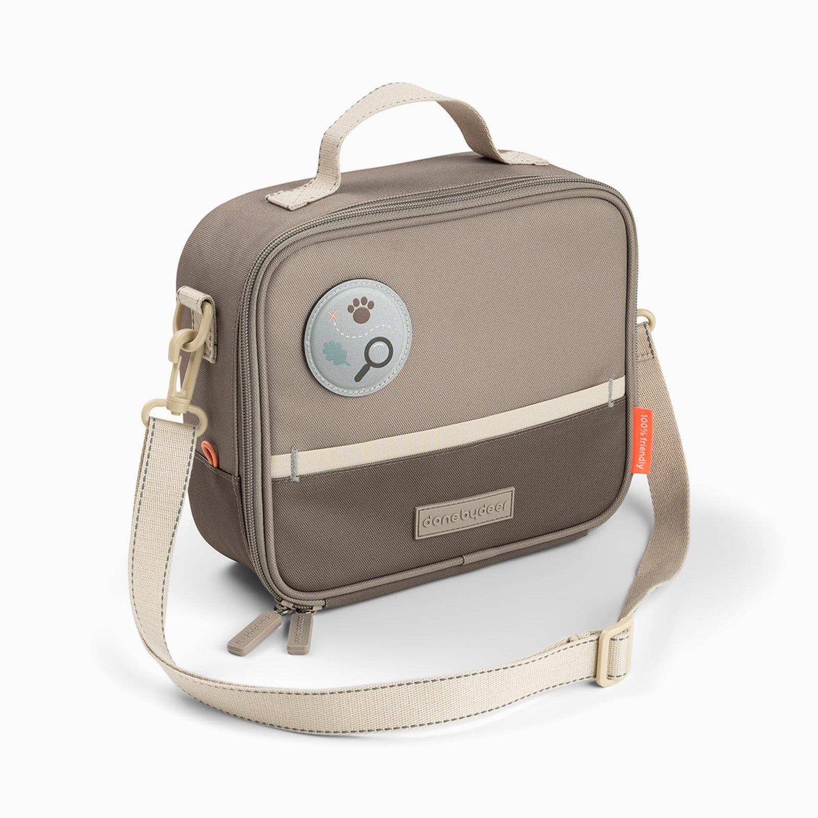 Done by Deer Insulated Lunch Bag 4l - Tiny Trails Sand