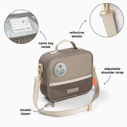Done by Deer Insulated Lunch Bag 4l - Tiny Trails Sand